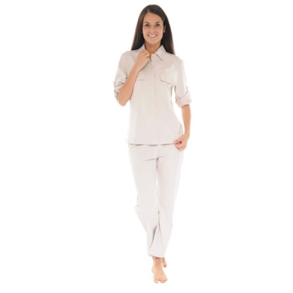 Inomhuskläder - Yumi - 6013 - Beige - Molleton Jersey - Dam Beige 44
