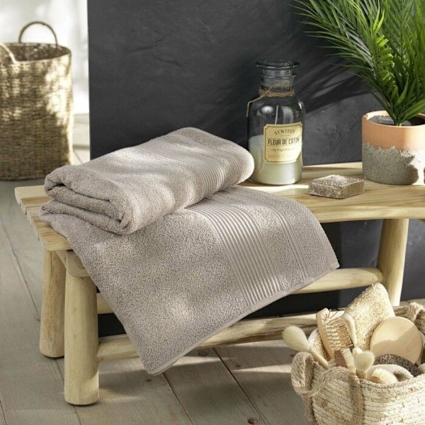 Badhandduk "Tendresse" 90x150cm Taupe Mol