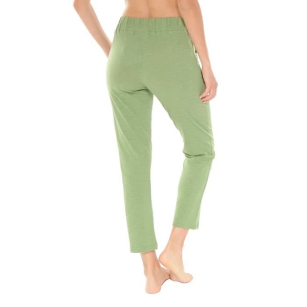 Langbukser - VIDIANE - 6430 - Kaki - Elastisk talje - 100% bomuld Grön 40