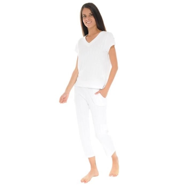 Pyjama Lång Vit Yolita Pyjama Lång 5958 Vit 44