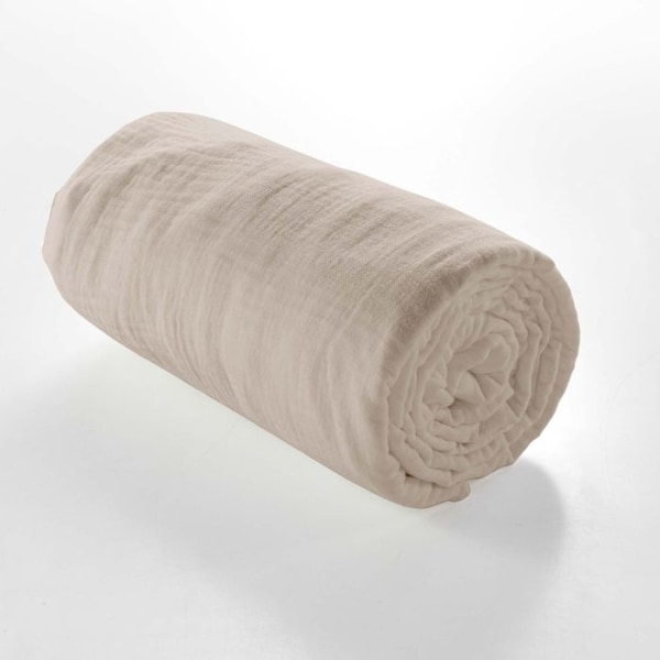 Kaksiosainen pussivarsi 140 x 190 cm kaksinkertainen puuvilla 57 langat Angelia Sable Sand