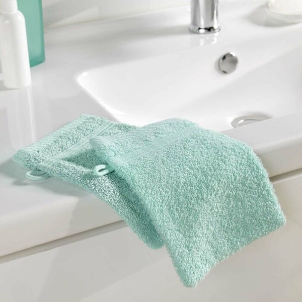 Toiletthandsker - PARIS PRIX - Ømhed - 15x21cm - Céladon - 100% Bomuld Celadon