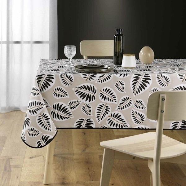 Neliötabletti 150 x 150 cm polyesteri painettu alma Noir Svart