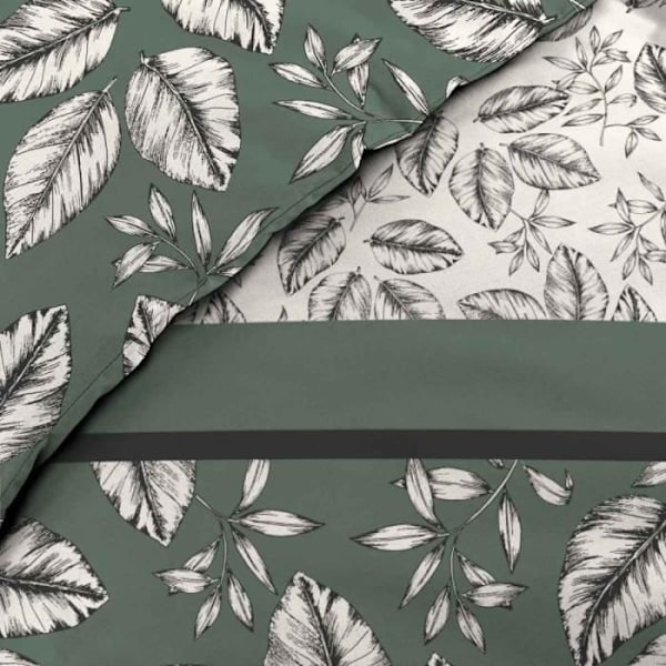 Sängkläder Set 3 Delar - Paris Pris - Marjolaine - 240x220cm - Kaki - Allover Tryck Kaki