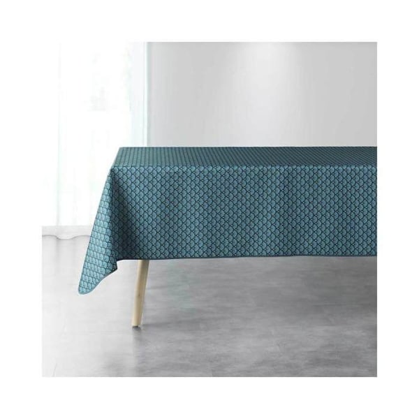 Fleksibel rektangulær dug - 150 x 240 cm - Art déco blå - Blå Blå