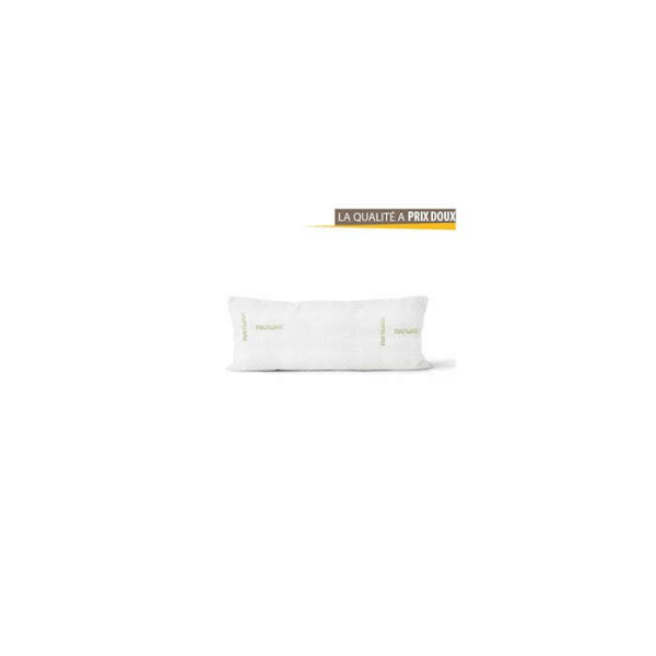 Traversin mémoire de forme aloë vera 160 cm - Hvid