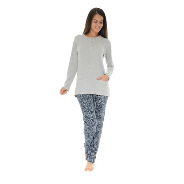 Pyjamas Lång Grå Roxana Pyjamas Lång Pilou 5300 Grå 50