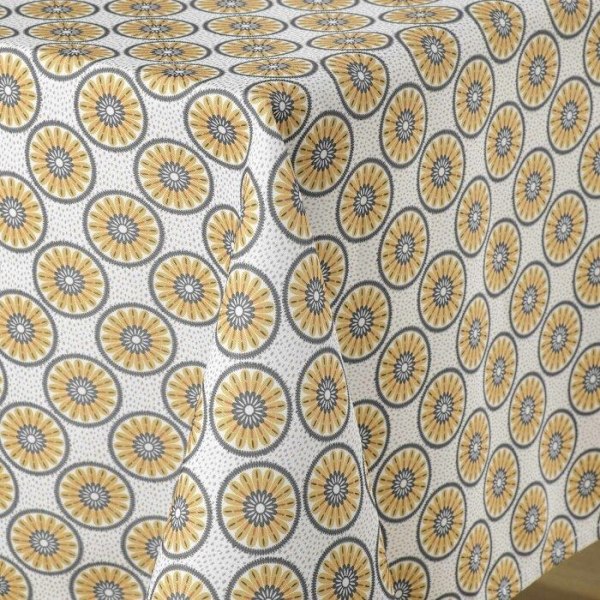 Rektangulär duk 145 x 240 cm polyester tryckt kouali Gult Gul