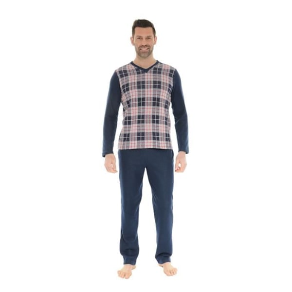 Pyjama Mies - Christian Cane - Davy - V-kaulus - Sininen - Mukava ja tyylikäs Blå XL