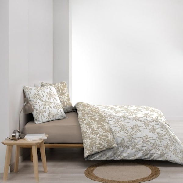 Parure 3 p. 260 x 240 cm trykt 57 tråde allover oliana Sans Beige