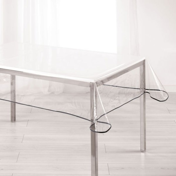 Pöytäliina - Kirkas läpinäkyvä suorakulmio - 140 x 240 cm - Puutarha - Läpikuultava Transparent