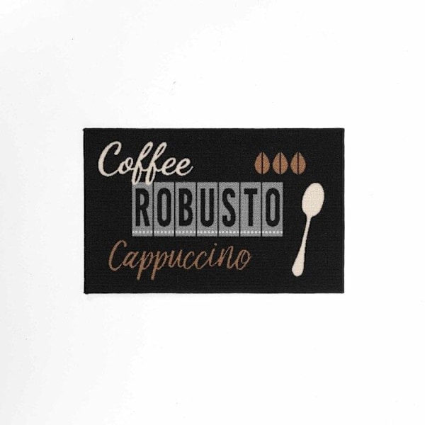Teppe Dekor Trykt "Cappuccino" 50x80cm Brun Svart