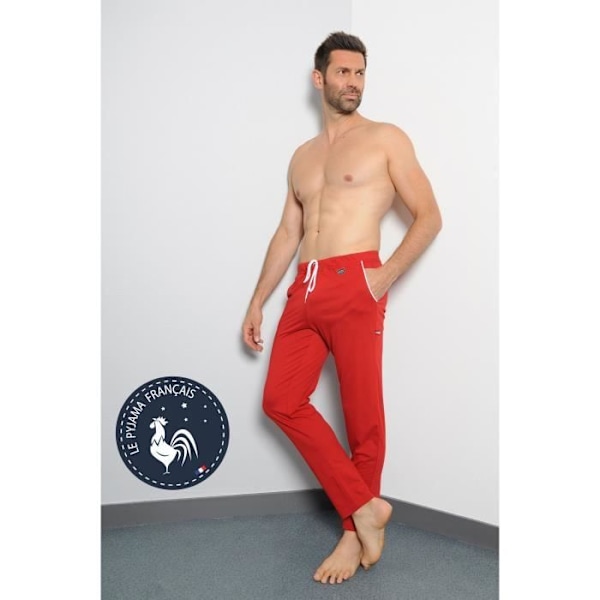 Pantalon Ambierle Pantalon I Jersey Av Bomull 1608 Röd S