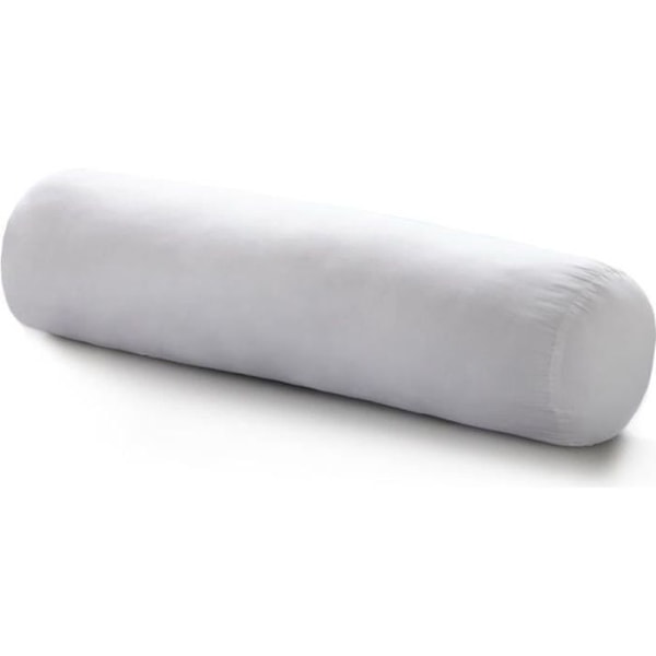 Traversin - Mikrofiber - Hvid - 140 x 20 cm - Antismuds - Syntetisk Vit
