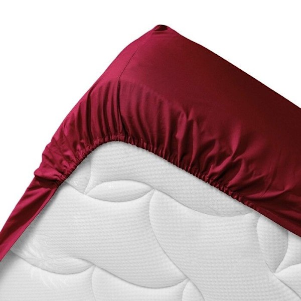 Bordeaux 90x190cm "Biolina" Puuvillachatto Bordeaux