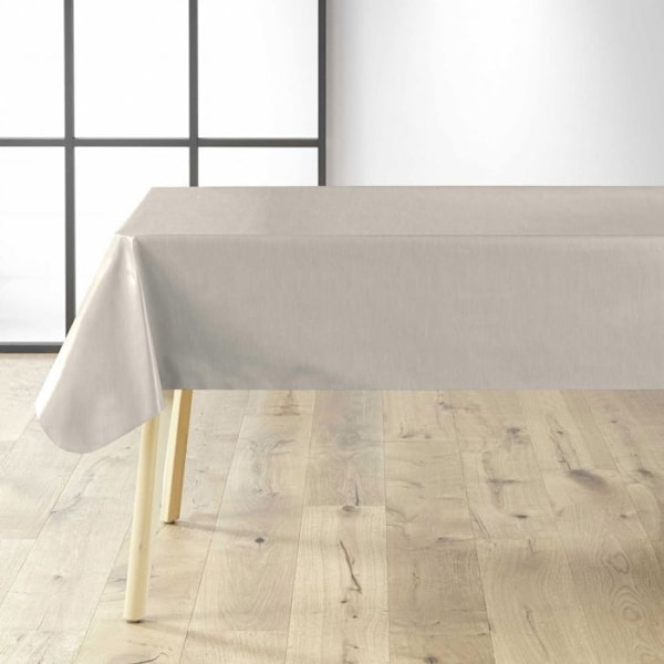 Vedenpitävä pöytäliina metritavarana - Leveys 140 cm - Luonnollinen ruudukko - Luonnollinen