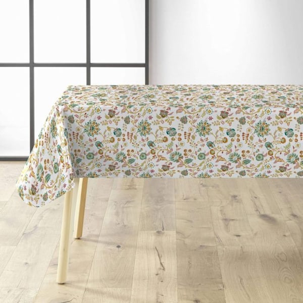Voksdug på meter - Bredde 140 cm - Blomster i festligt design - Multifarvet Flerfärgad