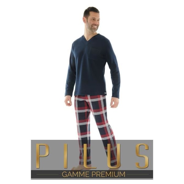 Pyjamas Lange Herre Blå Punto Pyjamas Lange 7615 - Mærke PUNTO - Køn Herre - Farve Blå Blå XL