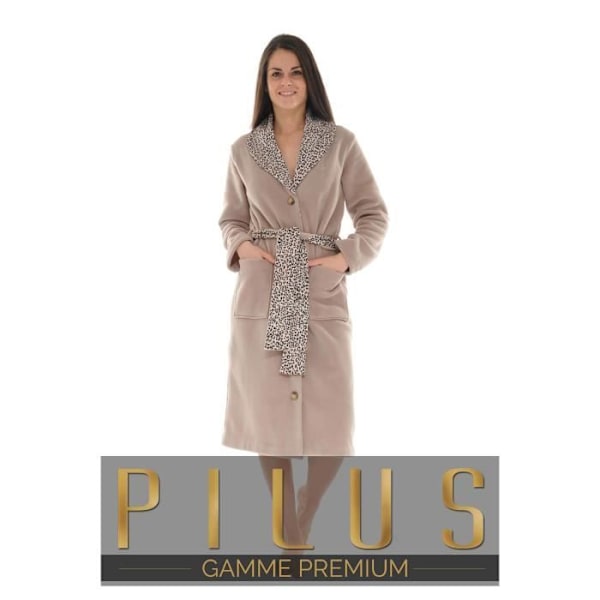 Kappa - PILUS - Agathe - Ljusbrun - Varm och satin av leopardbomull - Dam kastanj 40