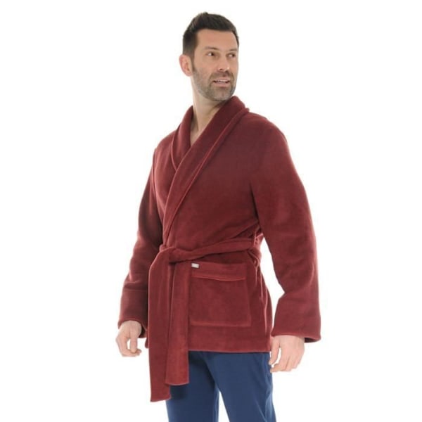 Alaska Indendørsjakke - Pilus - Fleece Sjalkrave - Bordeaux - Rød - Mand Bordeaux M