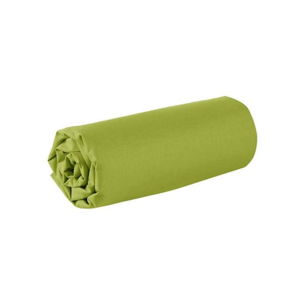 Drap housse - 180 x 200 cm - 100% bomuld - 57 tråde - Frankrig - Grøn Grön