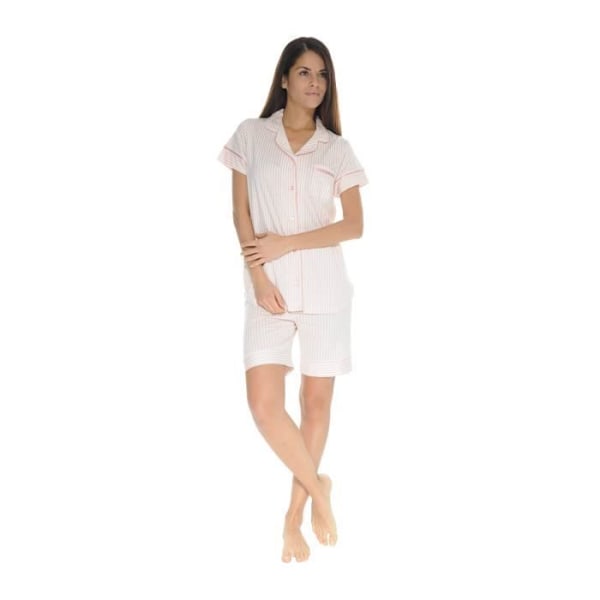 Pyjamasæt - Rose Mary - 3918 - Mesh - Stribet - Elegant Rosa 48