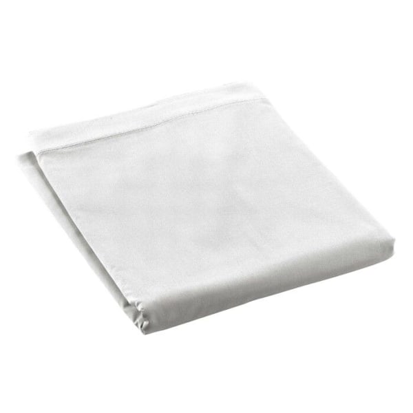 Drap Plat - Percaline - 180x290cm - 100% Bomuld - Blød og Behagelig - Oeko-Tex Standard 100 Vit