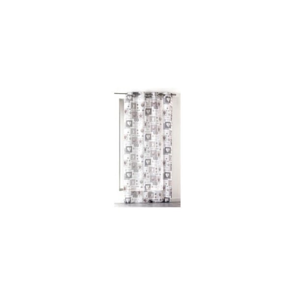 Panel gardin - Øskner - 140 x 240 cm - Starly - To farver - Hvid
