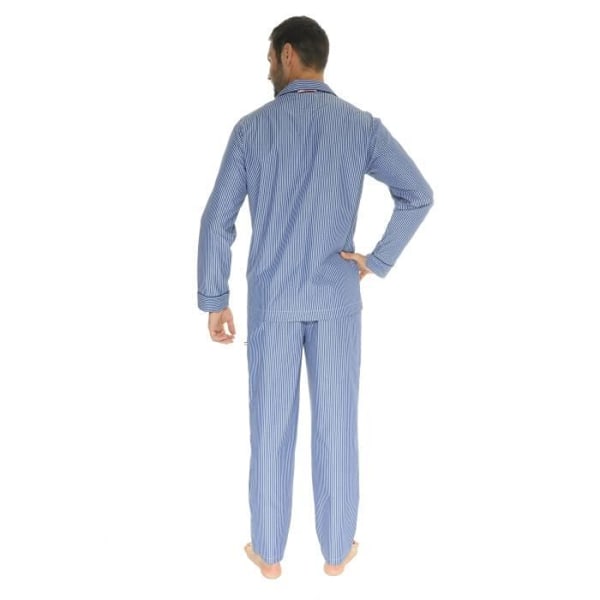 Pyjama Tailleur Villerest Pyjama Tailleur Mies 100% Puuvilla - Valmistettu Ranskassa 1560 Blå M