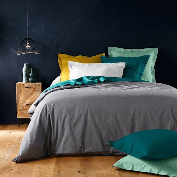 Sängkuddeöverdrag - INREDSENS MJUHET - 85x185 cm - 100% bomull - Gul - OEKO-TEX Gul