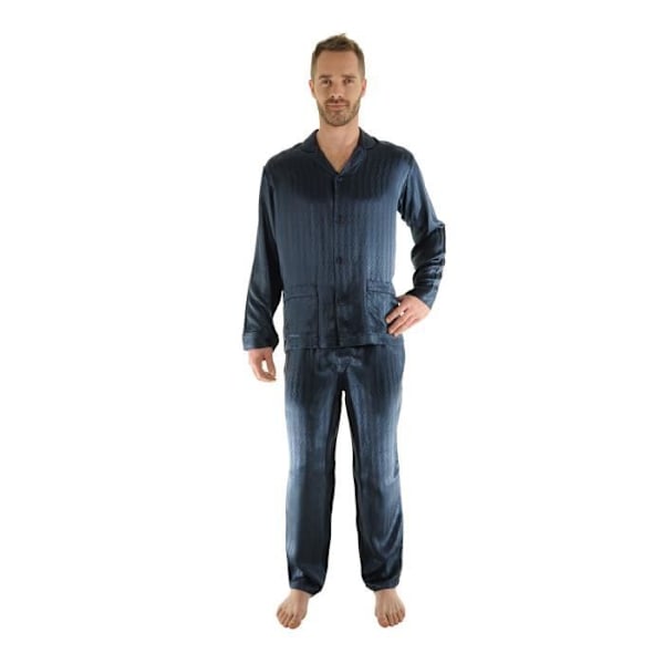 Pyjamas - PILUS - Renoir - 100% Silke - Krave - Dame - Blå Blå M