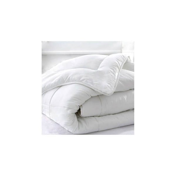 Couette microfibre - 140 x 200 cm - 350g/m² - Fremstillet i Frankrig - Hvid Vit