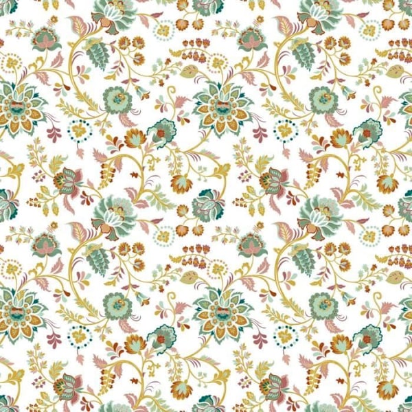 Vaxduk - INRETS MYS - Blommor i förvirring - Bredd 140 cm - Flerfärgad Flerfärgad