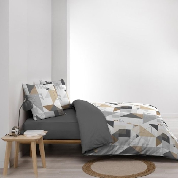 Parure 2 osaa 140 x 200 cm mikrokuvio Trigone Grå