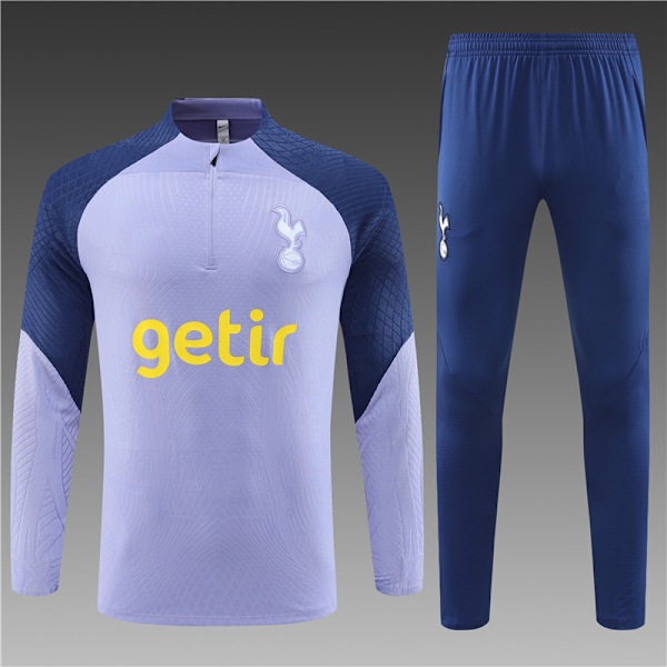 23-24 ny sæson Tottenham voksen / barn lang trøjesæt lilla purple XL