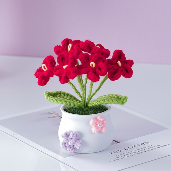 Heklet strikkede blomsterpotter Tulipanplanter i potte 4 4 4 4 4