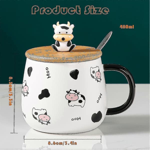 Komugg kaffemugg ko-present 400 ml keramisk temugg Yl Xxf