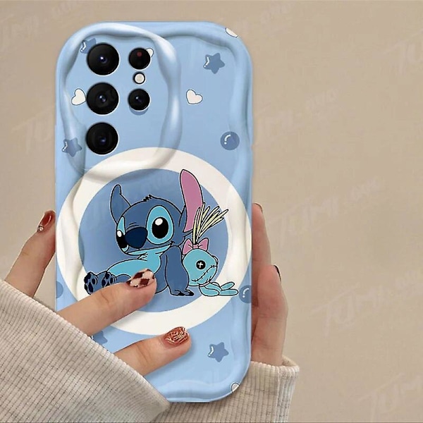 Cartoon Disney Stitch 3D Wave Case för Samsung Galaxy A54 A34 A14 A24 A13 A23 A33 A53 A73 A15 A05 A05S Mjukt Silikonfodral Funda 1 Galaxy A22 4G