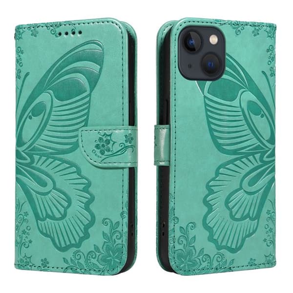 Etui til iPhone 13 / iPhone 14, Premium Læder Pung Etui Cover til iPhone 13 / iPhone 14