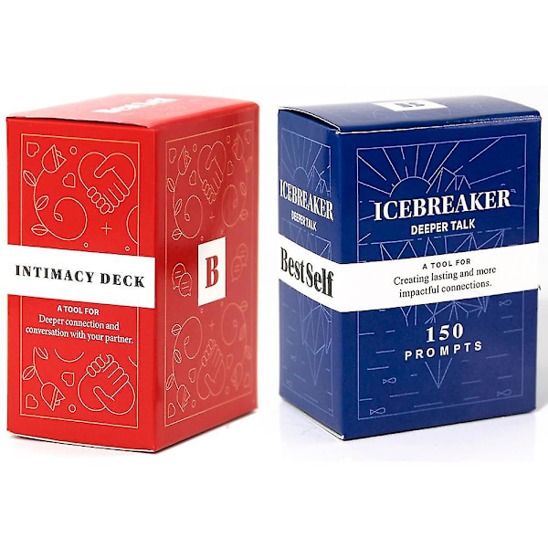Icebreaker Deeper Talk Game Date Deck Intimacy Conversation Starter Deck Tehokas työkalu suhteiden luomiseen ja vahvistamiseen