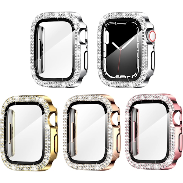 4-pak Skærmbeskytter til Apple Watch 38mm Serie 3/2/1 Bling Case 4-pak 3 4-pak 3 4-Pack 3 38mm