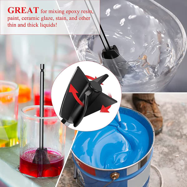 8 Epoxy-rørepaddler Epoxy-drypblanderomrører Maling og