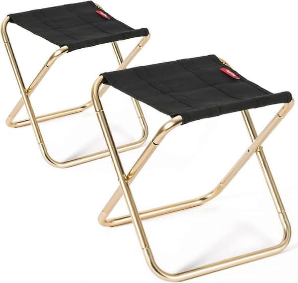 Vikbar Campingpall, Ultralätt, 2-pack
