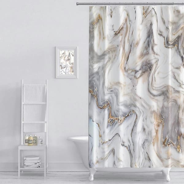 Dusjforheng Bad Abstrakt Design Stoff