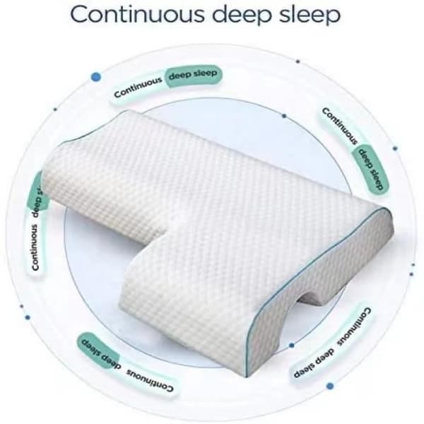 Memory foam pillow - ZGEER - Ergonomic - Asymmetrical - Medium comfort - Washable