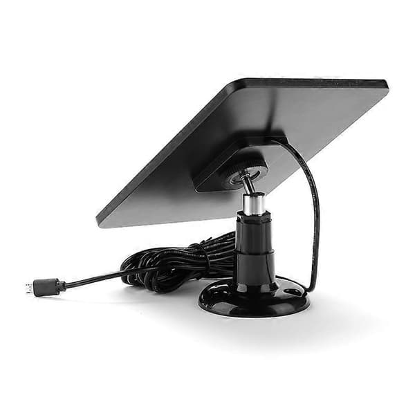 4W 5V Solcellepanel for sikkerhetskamera utendørs USB-lading Solcellepanel for CCTV sikkerhetskamera Moni Black