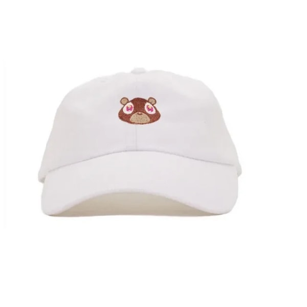 Kanye West Ye Bear Daddy Lovely keps Sommar För Män Kvinnor Snapback Unisex Exklusiv Release Hip Hop Hot Style Hatt Vit White Adjustable