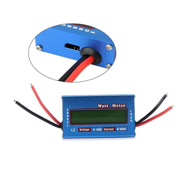 DC 60V 100A WATT Meter Strømanalysator Solcelle Vindanalysator