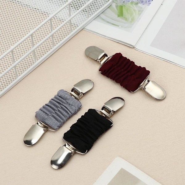 2-pack Klänningsklämmor Elastiska Klämmor för Att Dra Åt Klänningar 2pcs black