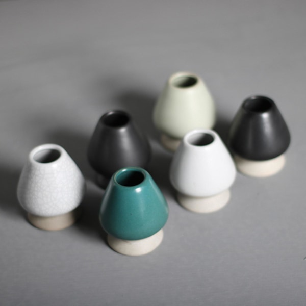 1/2/3 Handgjord Matcha Vispställ Te-ceremoni Teset för Svart och Vitt 6 x 7cm 1S 1Set Black and White 6 x 7cm